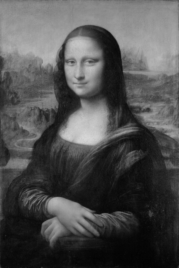 Mona Lisa - Noir Edition by Leonardo da Vinci
